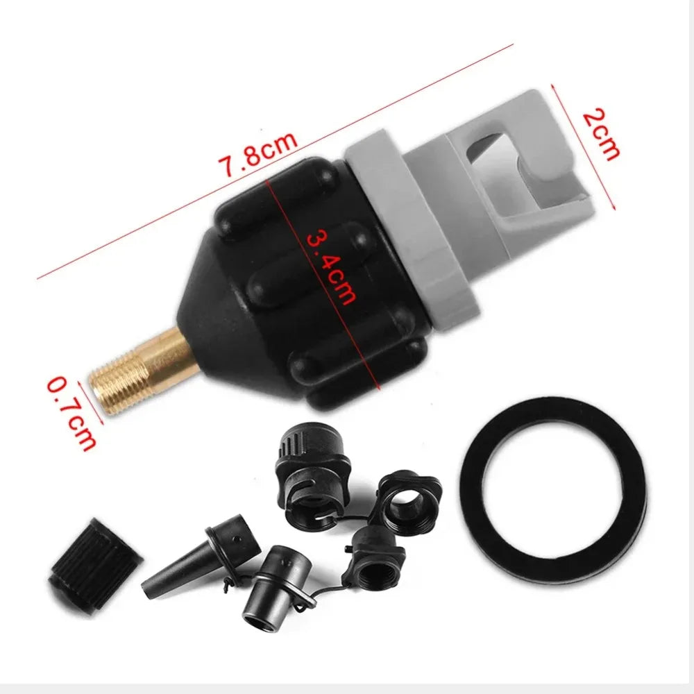 Air Valve Adapter SUP Paddle Board Kayak Inflatable Pump Tent