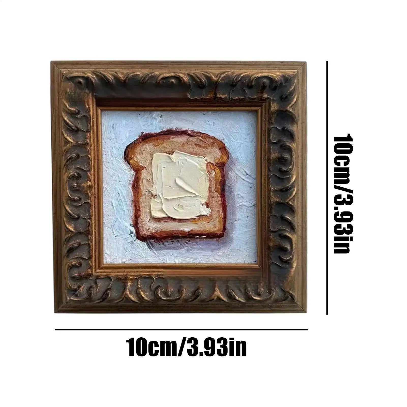 Kitchen Pictures Wall Decor Mini Buttered Toast Oil 3 9x3 9 Inches