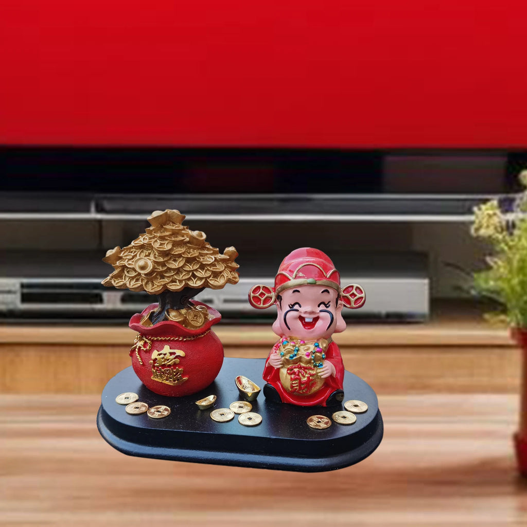 God Fortune Figurine Home Decoration Spring Festival Trees Statue Zpaxo