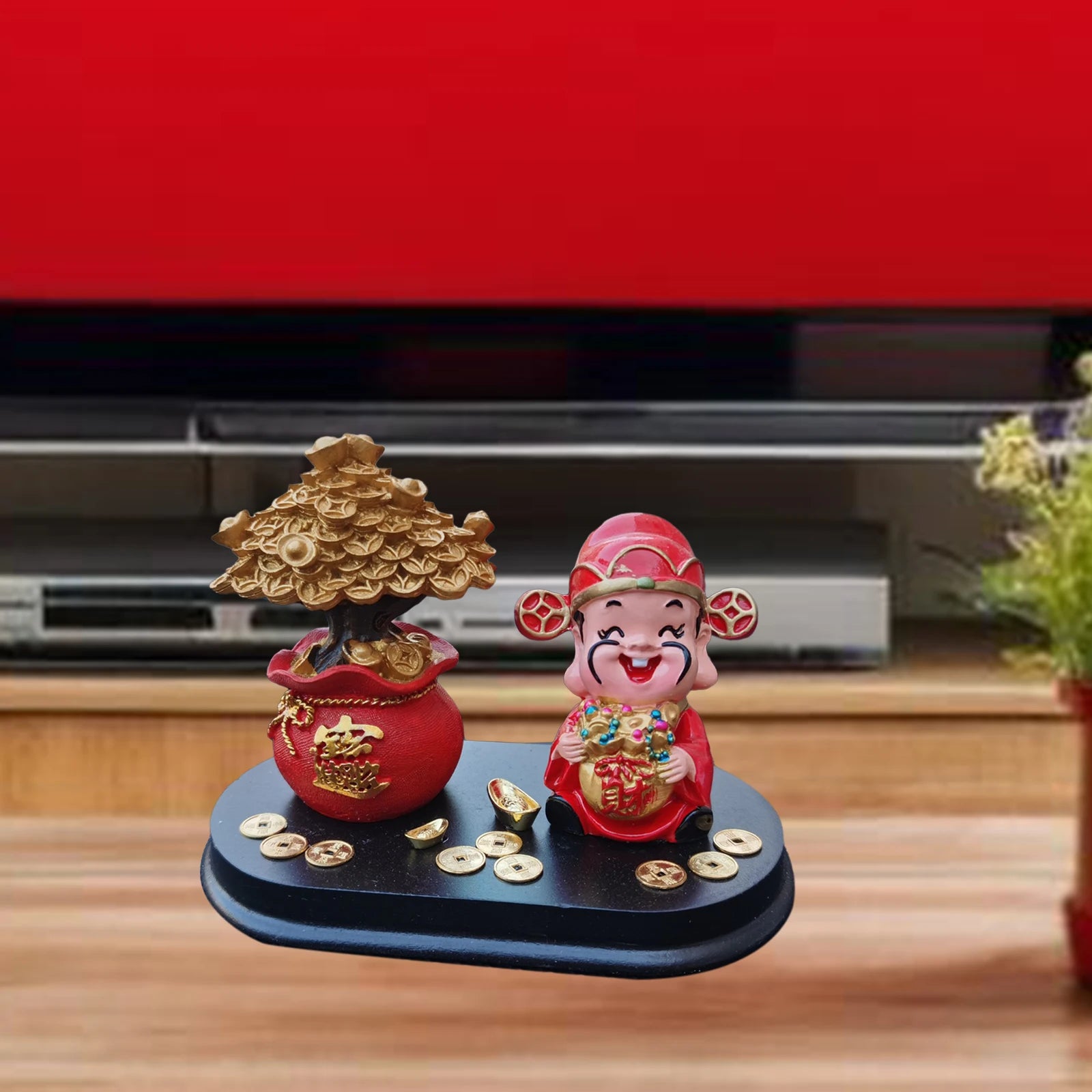 God Fortune Figurine Home Decoration Spring Festival Trees Statue Zpaxo