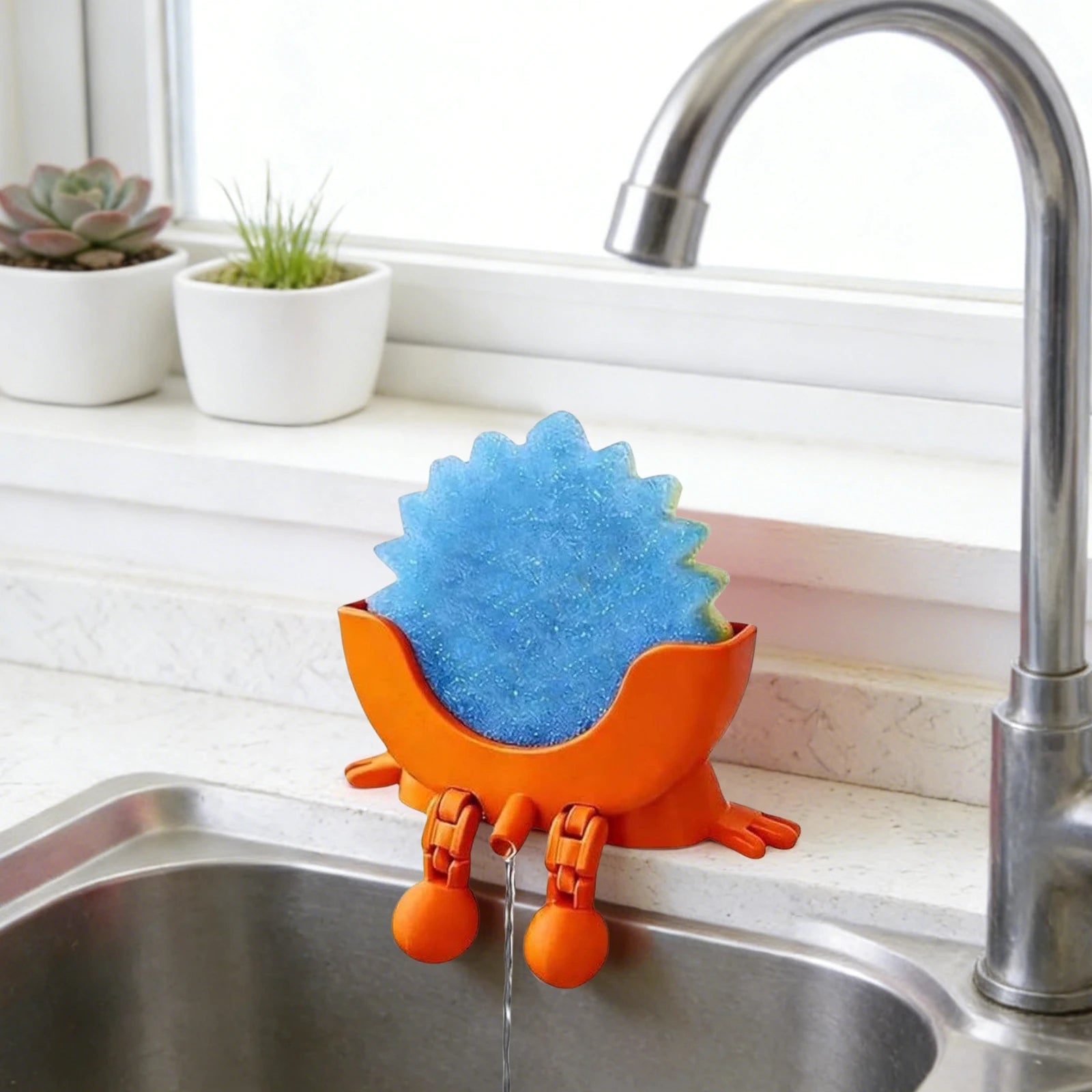 Smiling Sponge Holder 3D Printing Sponges Soap Drying Rack Scrub