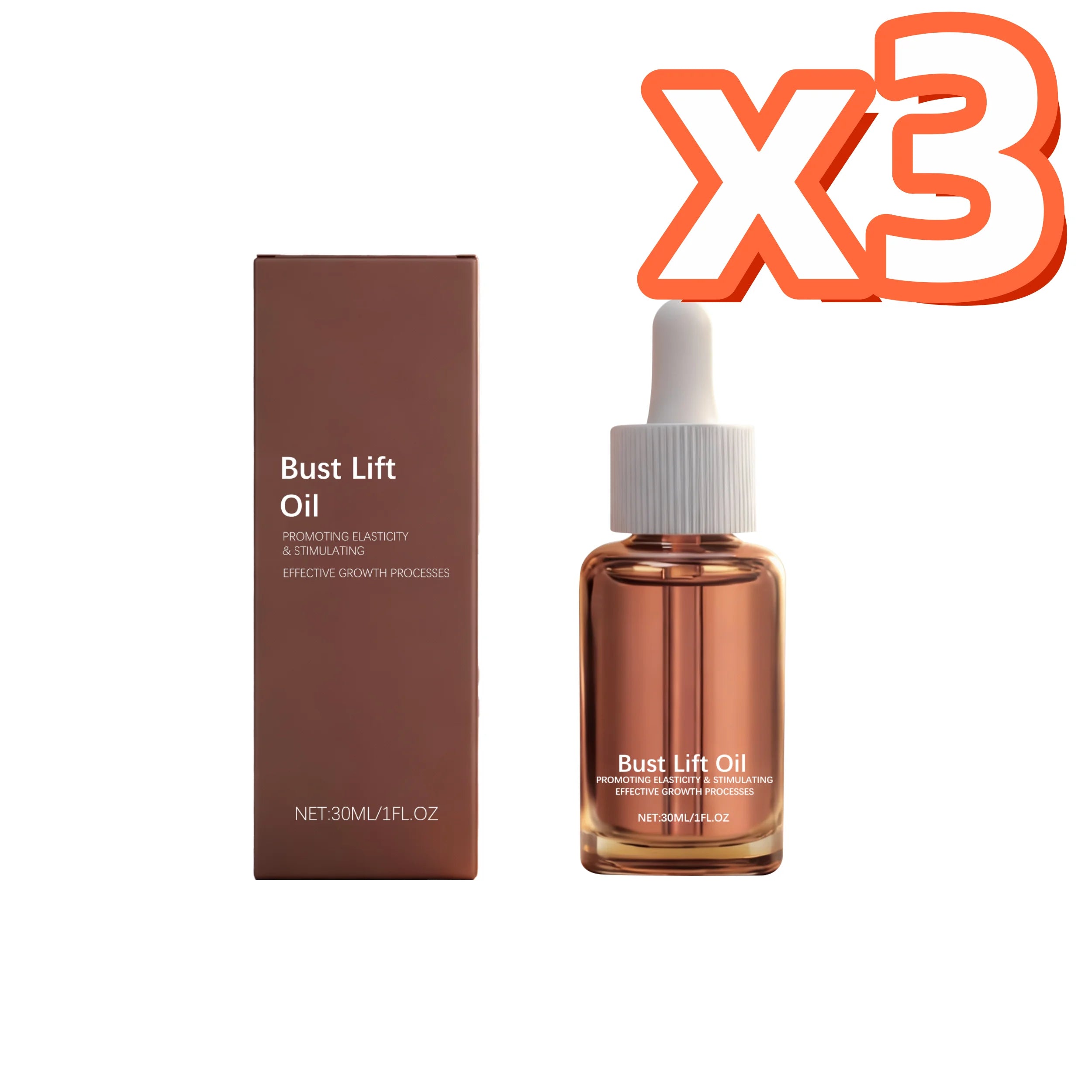 Ginger Extract Breast Firming & Plumping Essential Oil 30ml Breast Firming Oil Zpaxo 30ml Boxed X 3PCS