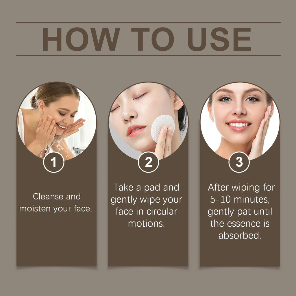 WOODSLEEP Carotenoid Calming Facial Pads – 60 Pads Hydrating Facial Treatment Pads Zpaxo