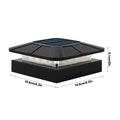 Solar Fench Post Cap Lights 3 Modes Lighting Deck Fence Post Lights Fit 4x4 Wood Vinyl Posts For Patio Porch Decorate Zpaxo B