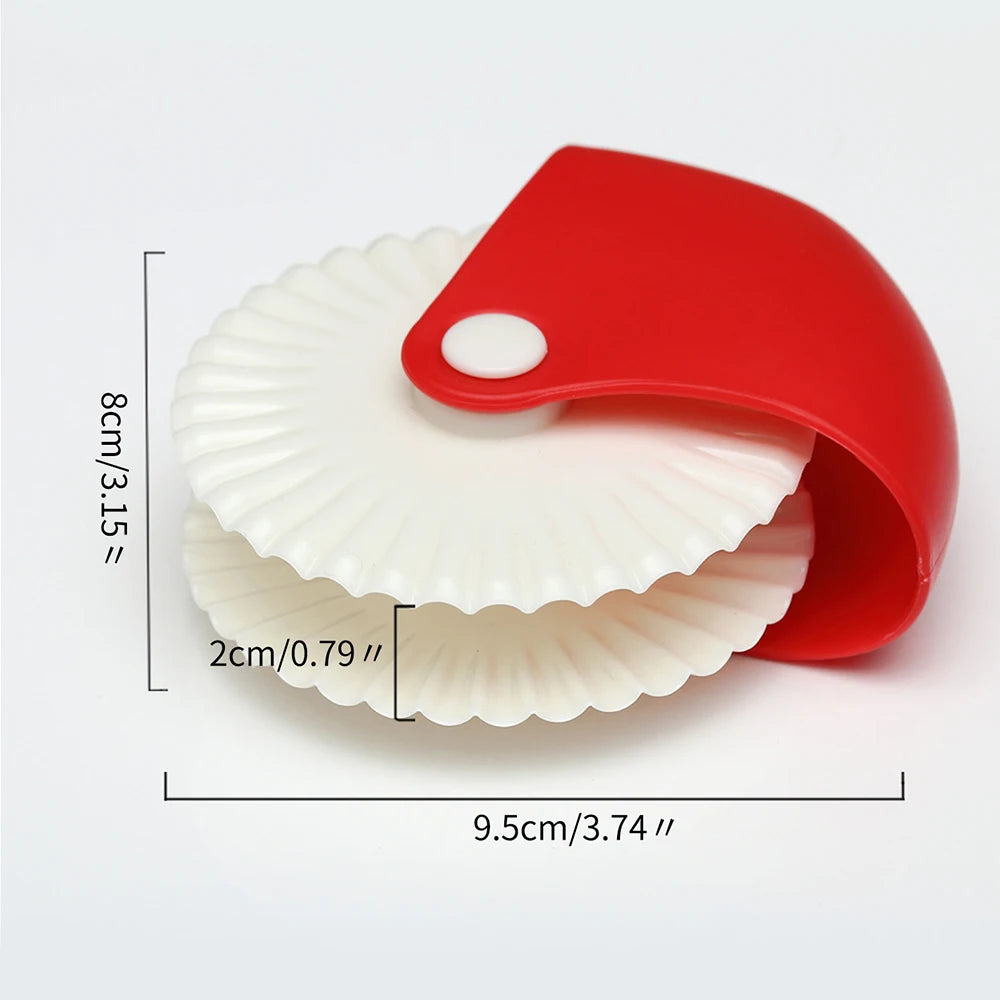 Pastry Cutting Wheel Pizza Pie Crust Pastry Cutter Wheel Decorator Rolled Pastry Pie Crimper Baking Tools Zpaxo 78061