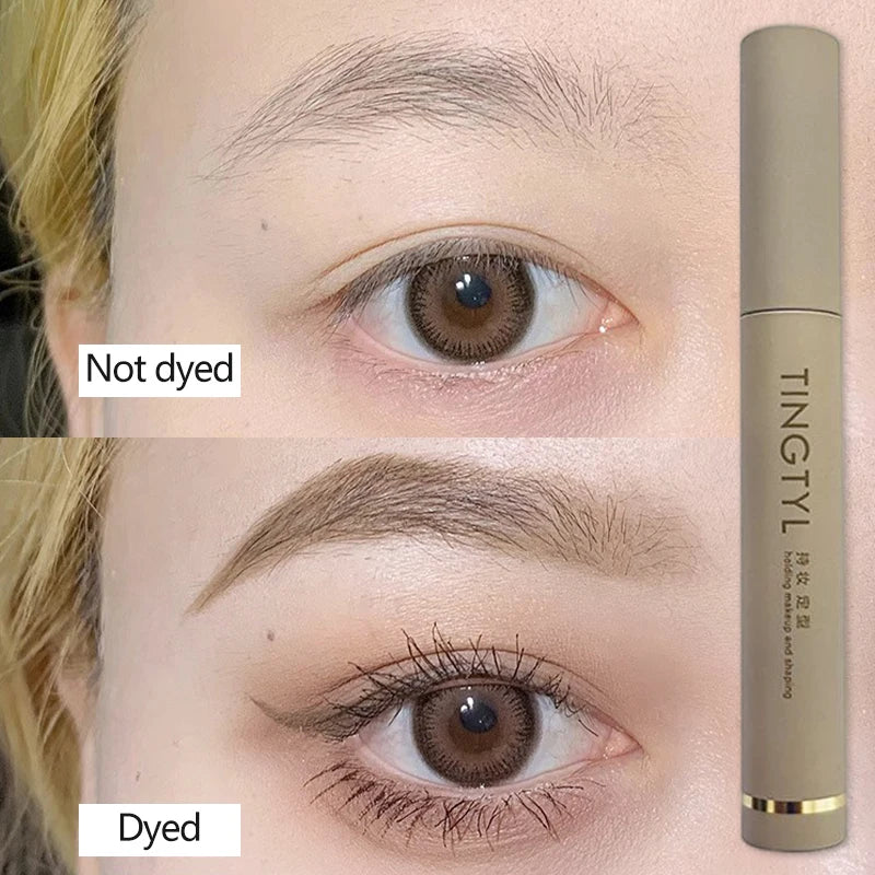Light Golden Brown Dyeing Eyebrow Cream Long Lasting Waterproof Quick-dry Pink Liquid Dyeing Eyebrow Enhancers Makeup Cosmetics Zpaxo