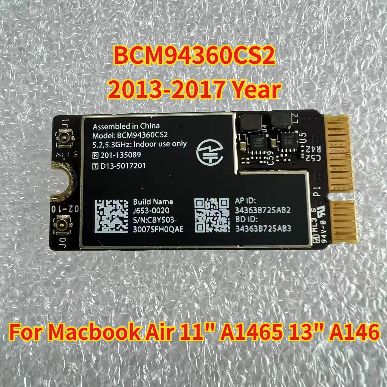 Macbook Air 11 A1465 13 A1466 Bluetooth 4 0 Wireless Wifi Airport