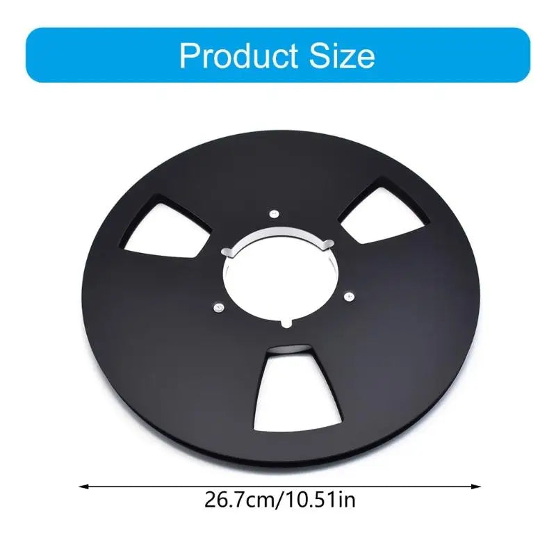 Premium Aluminum Reel For Reel To Reel Tape Recorders 10.5Inch Open Spool Accessory With Nab Hub Design Zpaxo