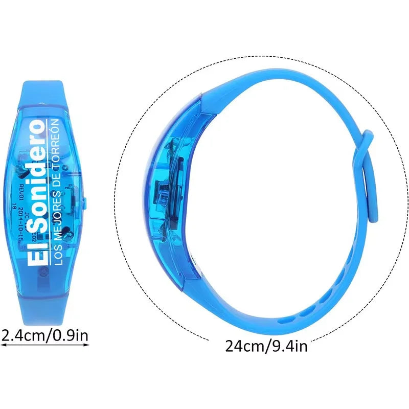 20 50 Commission LED Sound Activated Glow Dark Bracelets Rhythmic