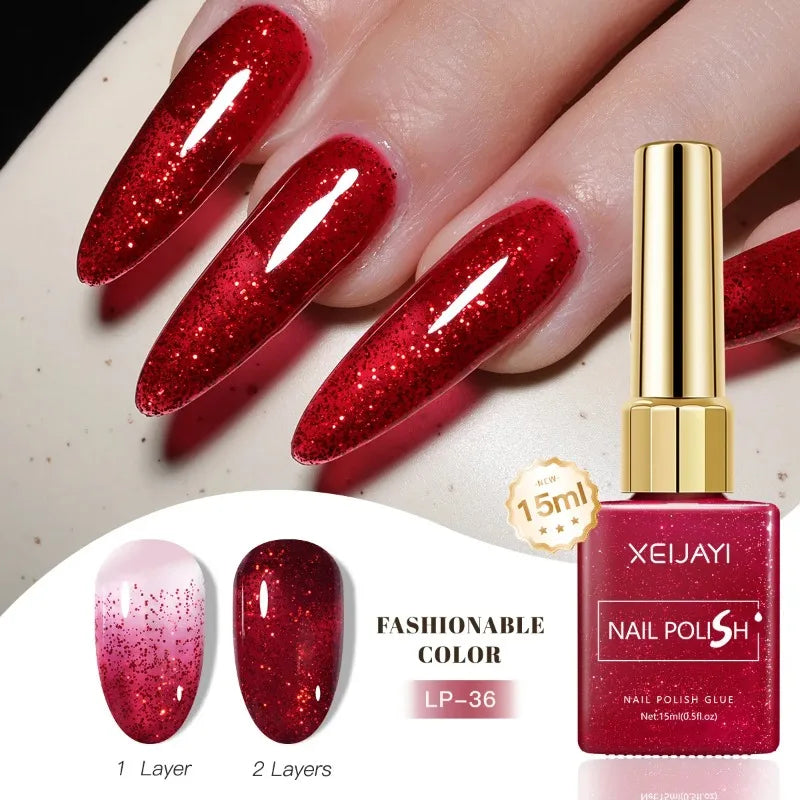 Colored Nail Varnish Gel 60 Colors Gloss Matte Ice-clear Nails Polish