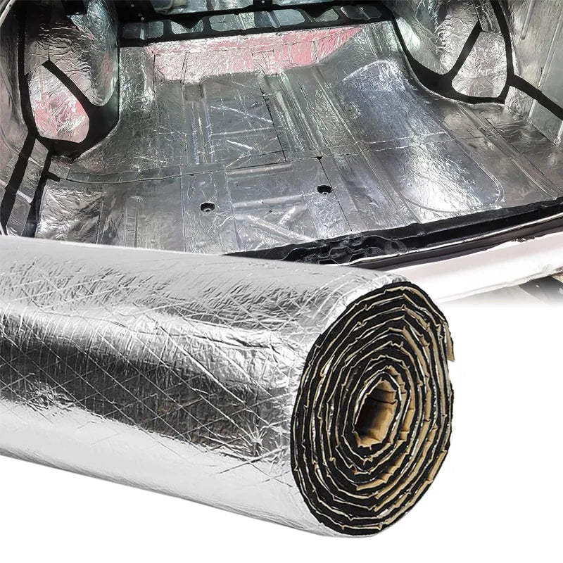 Thick Aluminum Fiber Muffler Cotton Car Auto Fender Heat Sound