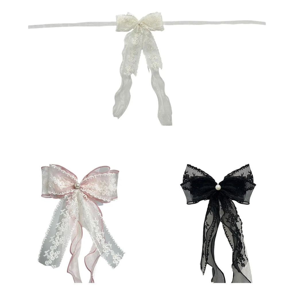 Curtain Holdback Fashion Easy Installation Window Drapery Holder Fastener Decorative Curtain Tieback Lace Bow Knot Ornament Zpaxo