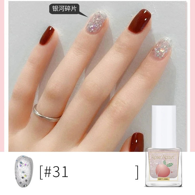 Water-based Peel-off Nail Polish No UV Lamp Needed Long-lasting