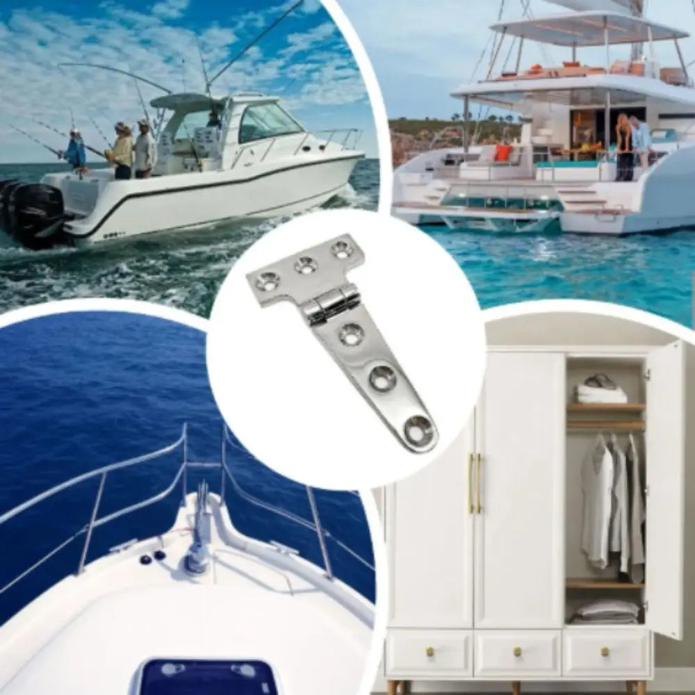 316 Stainless Steel Marine Grade T Hinges Heavy Duty No Noise Boat Hinges Easy Mounting With Screws Heavy Duty Hinges Zpaxo