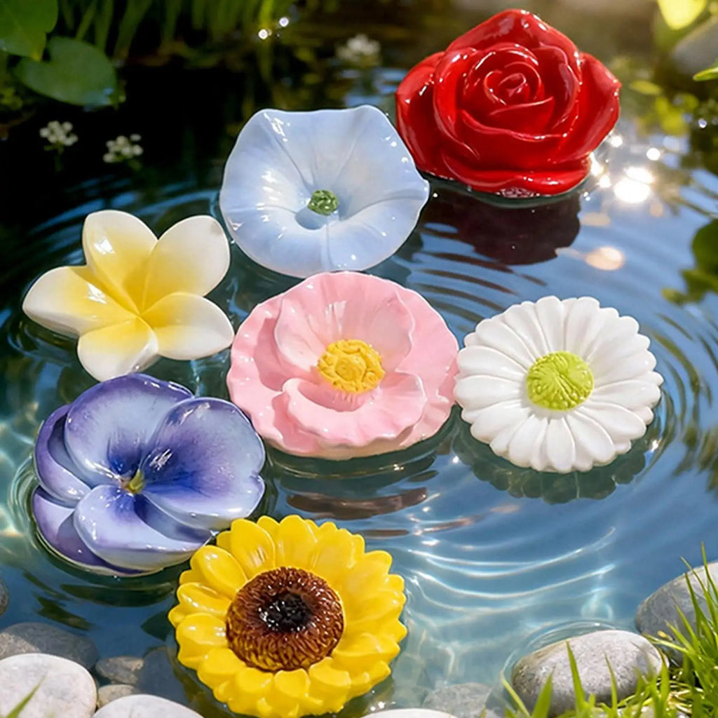 Bee Water Feeder Floating Resin Flower Insect Drinking Station Cute