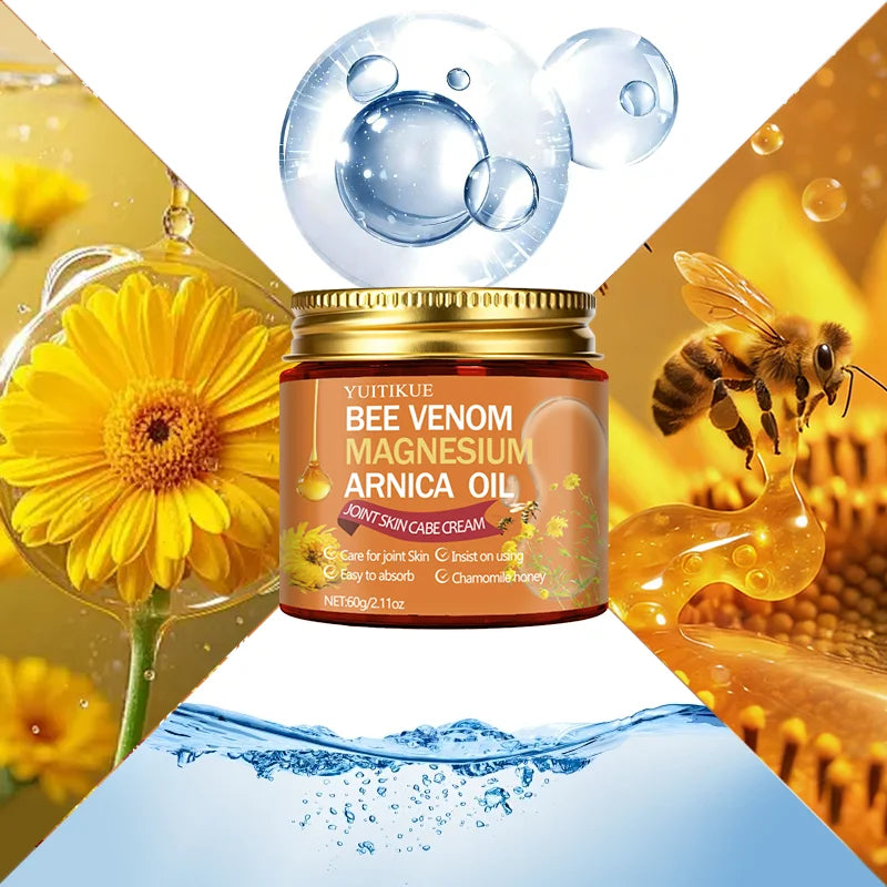 YUITIKUE Bee Venom Magnesium Arnica Joint Cream 60g Joint Skin Cream Zpaxo