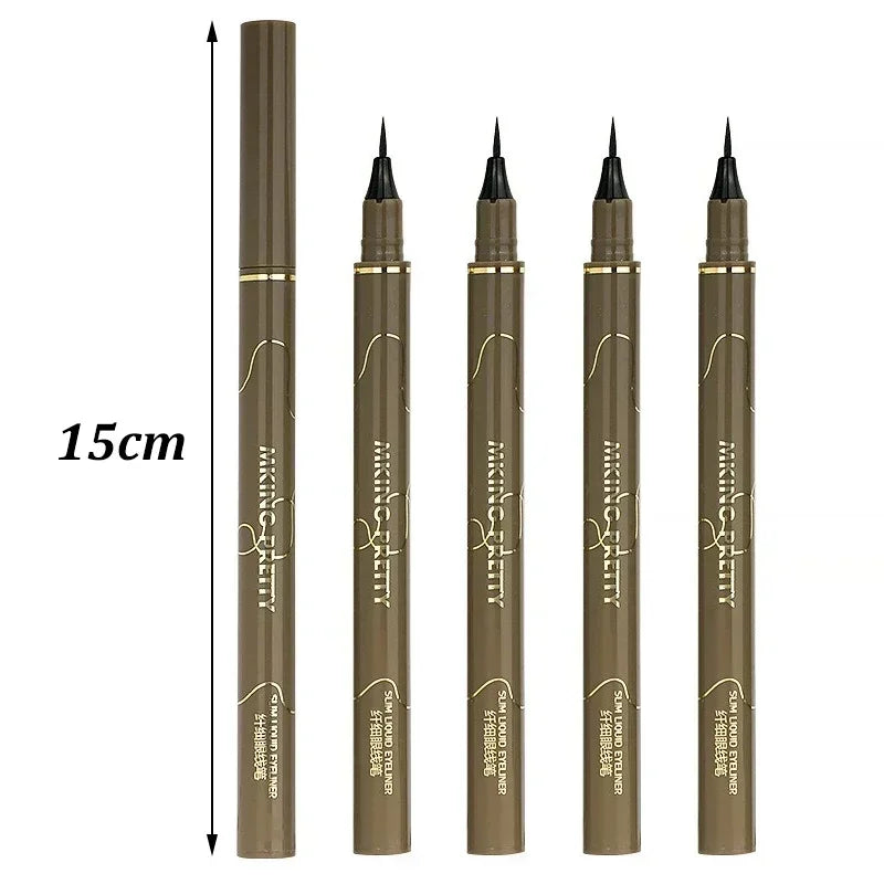 Ultra Thin Black Brown Lower Eyelash Eyeliner Pen Waterproof Lasting Zpaxo