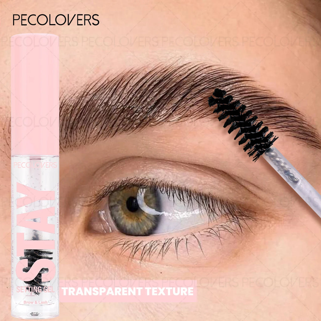 1PC Long-Lasting 3D Natural Eyebrow Styling Gel -with Brush, Transparent Texture,Enhancer Brow Shades, Natural Looking Brows, Zpaxo 01