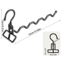 Portable Clothes Drying Rack Foldable Clothes Hanger Travel Hotel Wardrobe Drawer Door Mounted Punch-free Cloth Drying Rack Zpaxo Black Fold