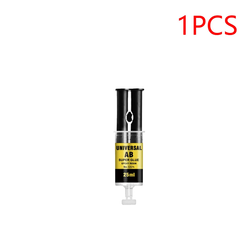 1-10pcs Epoxy Resin AB Glue 2 Minutes Curing Firm Long-lasting Reliable Adhesive Super Liquid Glue Waterproof Repair Glue for Gl Zpaxo 25ml 1PC