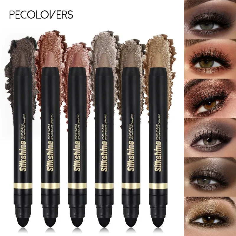 1PC Waterproof, Light To Dark, Eye Contour, Gentle Texture, Easy Makeup Remover, 2-in-1 Eyeshadow Stick, Valentine's Day Gift Zpaxo