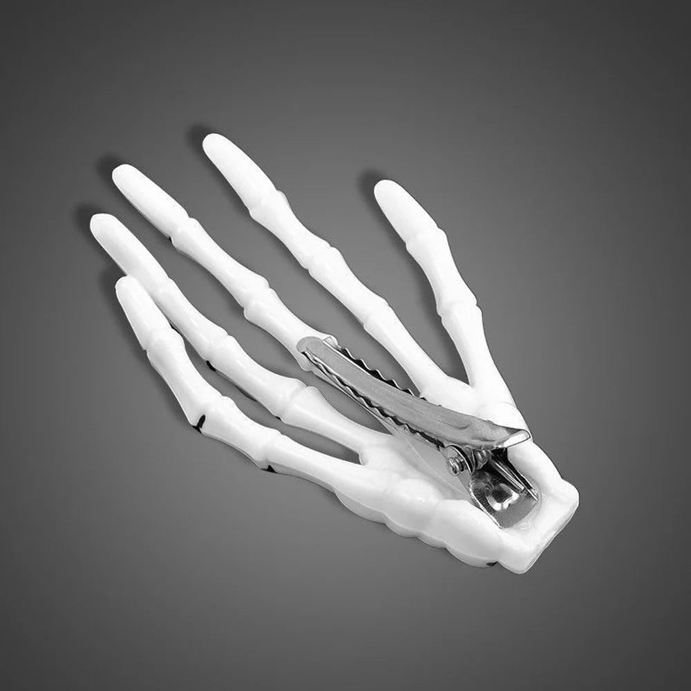 Creative Design Hair Accessories Hand Bone Halloween Clips Claw Zpaxo