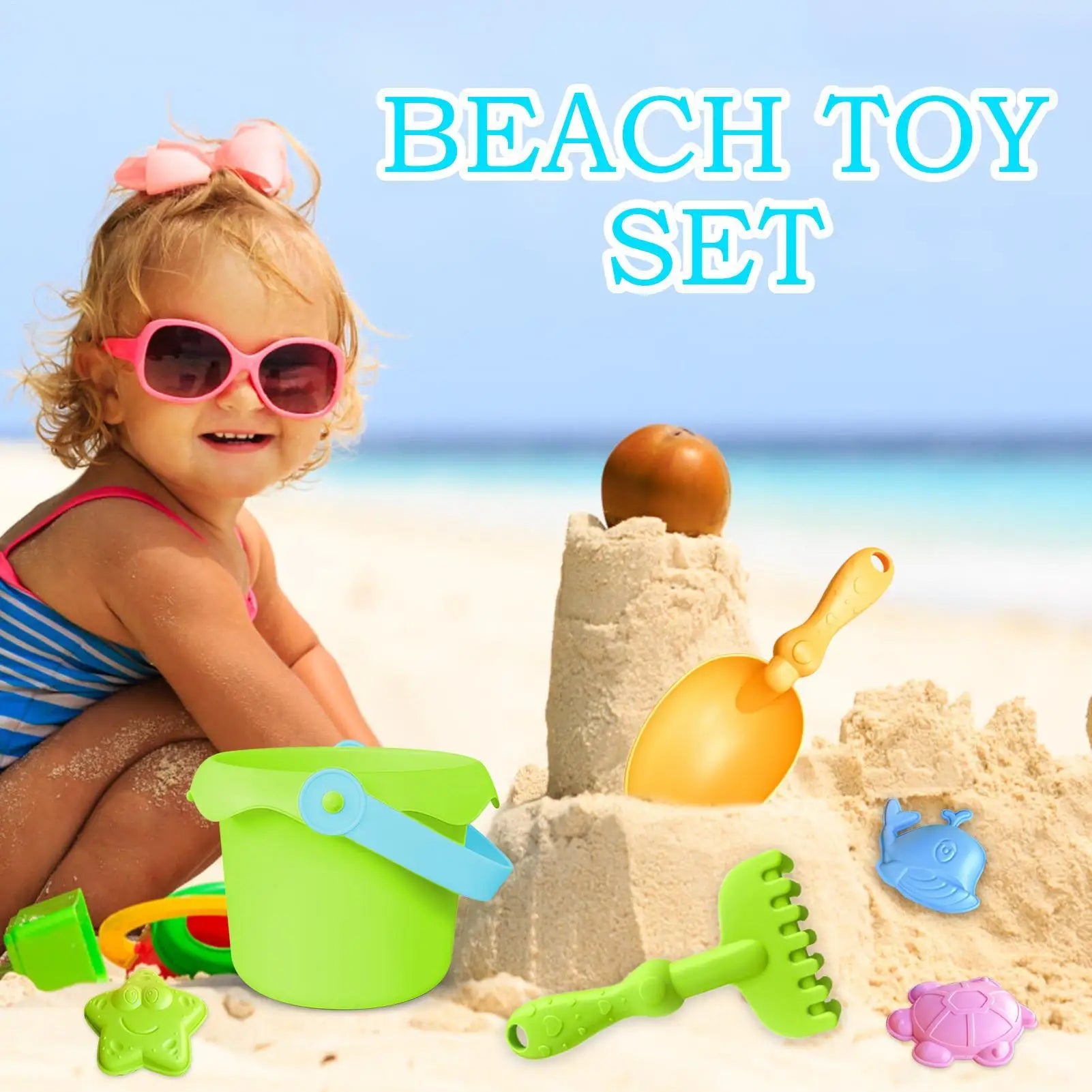Beach Toys Kids Sand Weather Supplies Portable Sandbox Castle Zpaxo