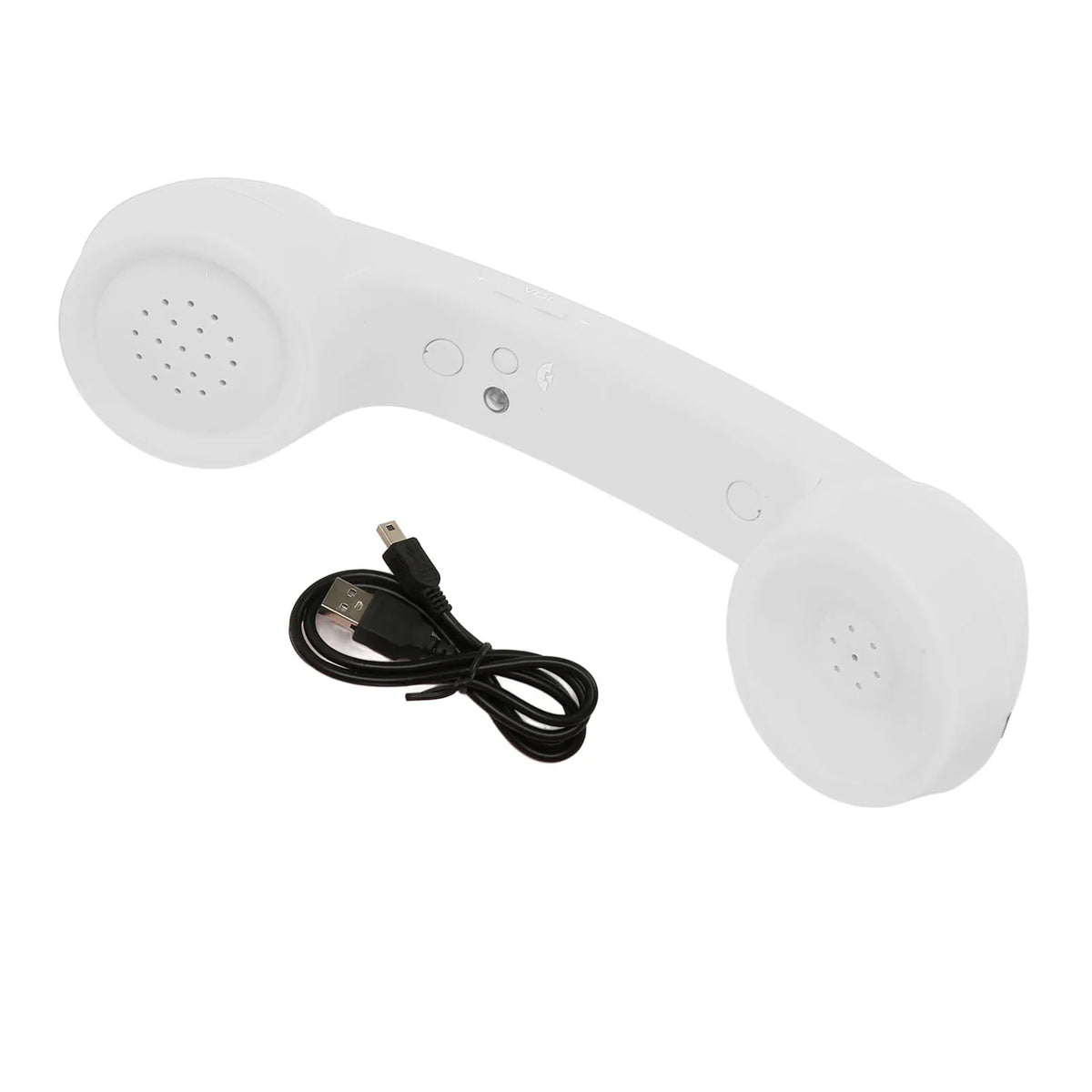 Bluetooth Telephone Handset Mobile Phone Retro Rechargeable Radiation Zpaxo WHITE