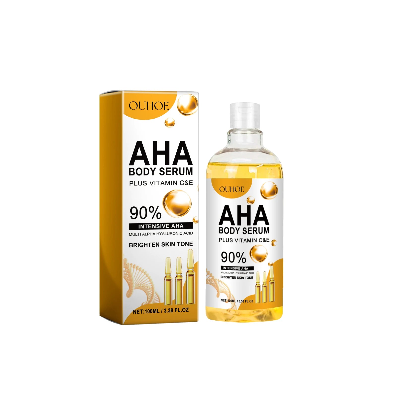 AHA Face & Body Serum – Dark Spot Corrector & Brightening Brightening Body Serum Zpaxo 1Pcs 100ml