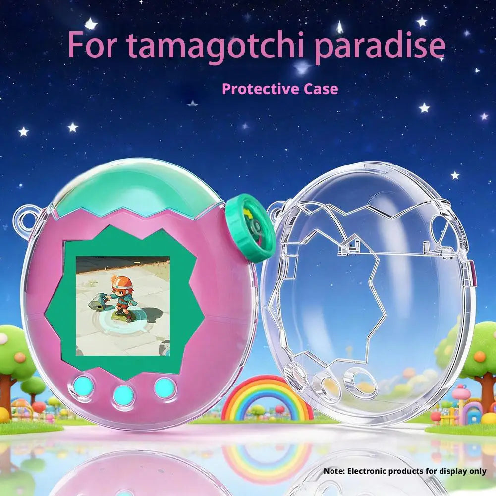 Transparent Protective Case for Tamagotchi Paradise | PC Shell Game Console Case Zpaxo