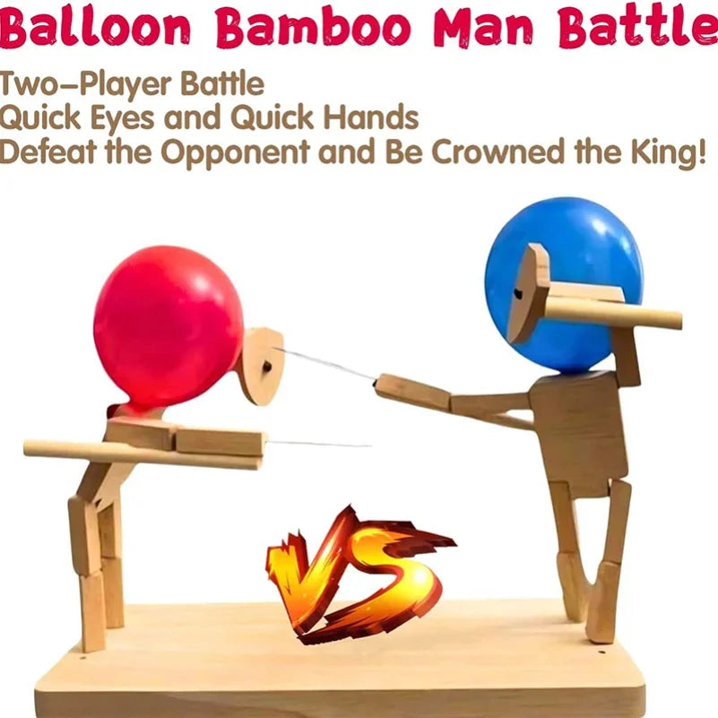 Double Battle Poke Balloon Toy Head Parent-child Interactive Toy Handmade Zpaxo