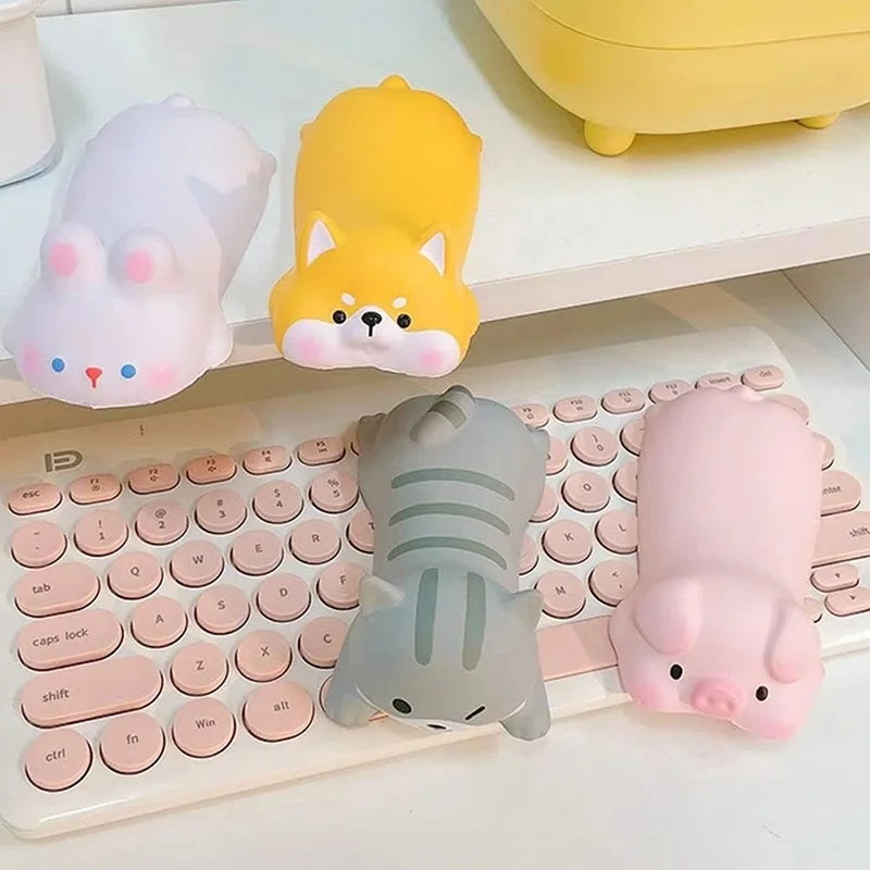 Ergonomic Mouse Pad Wrist Pad Cute Animal Dog Cat Bear Toys Silicon Gel Non-slip Wrist Rest Support Mat Computer Mousepad For PC Zpaxo
