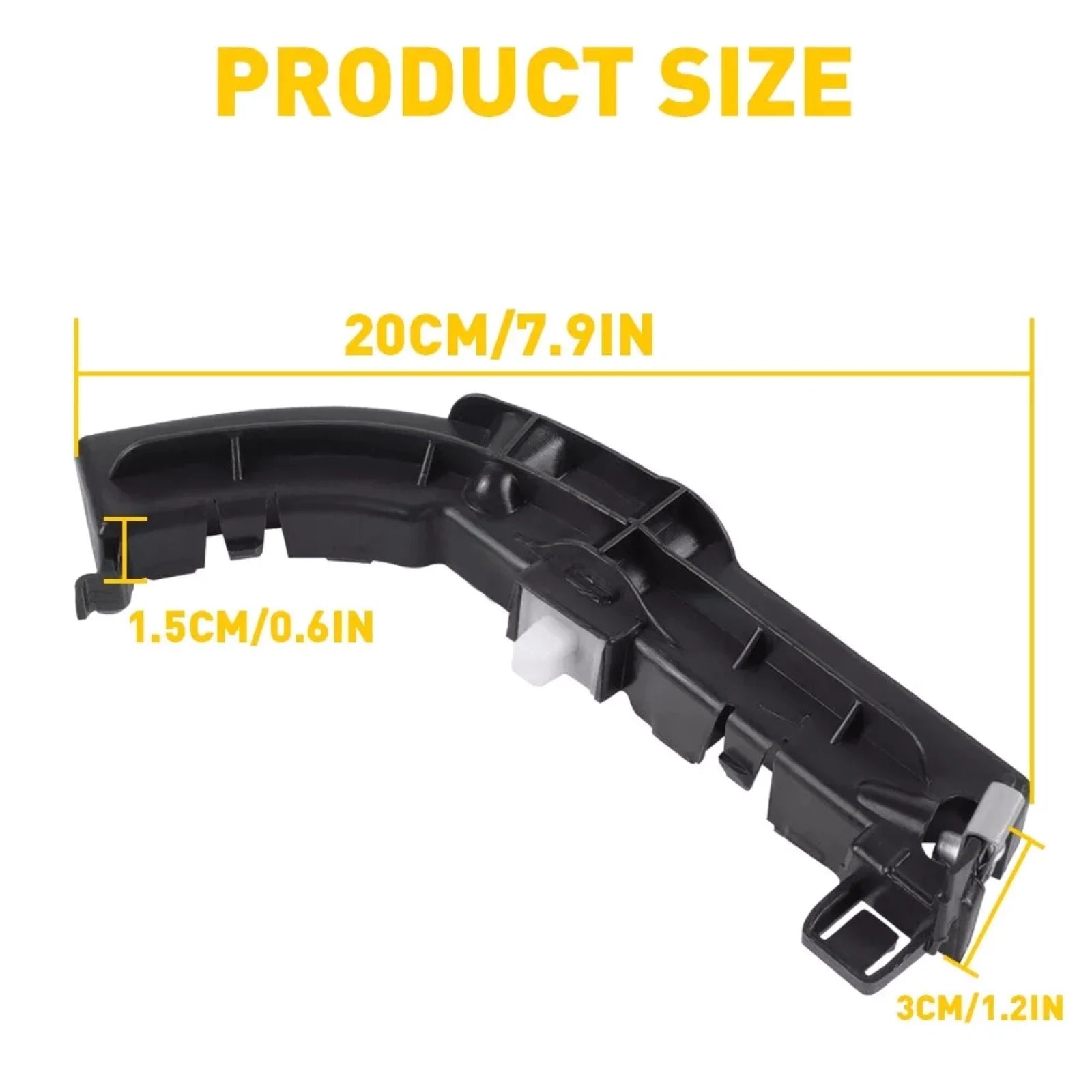 Left Right Bumper Fender Brackets Support Beam Front Dodge Challenger