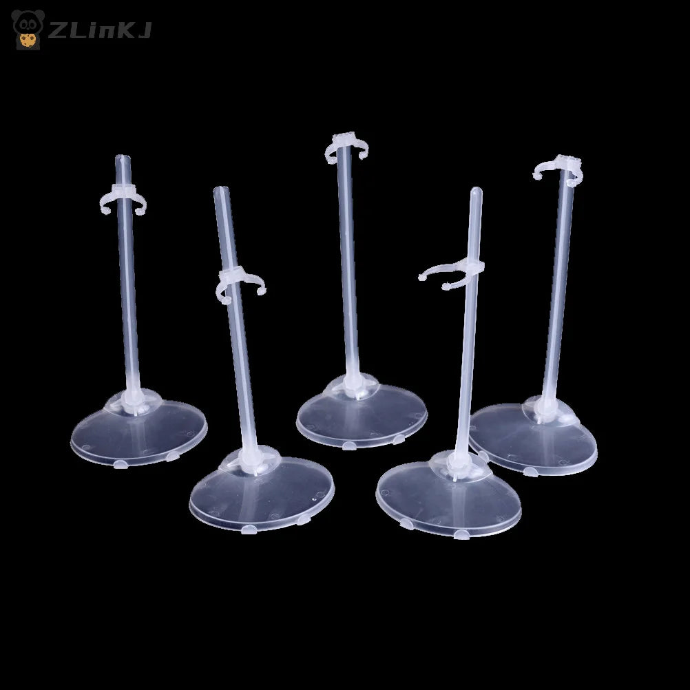 ▶5Pcs Plastic Doll Stand Display Holder Accessories For Dolls Zpaxo