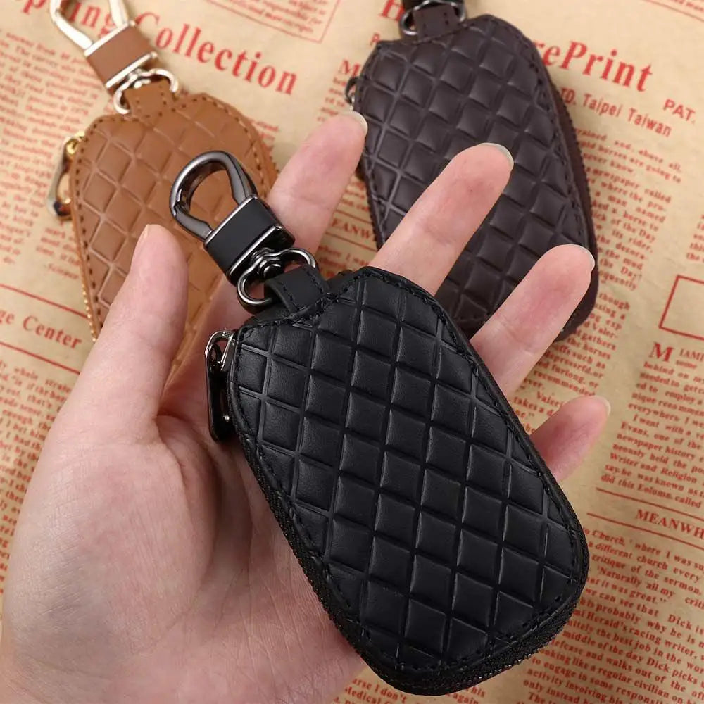 Key Pouch Keychain Covers Zipper Case Bag Holder Car Keys Organizer Zpaxo