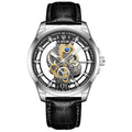 2025 LIGE Men Watch Skeleton Automatic Quartz Watch Gold Skeleton Vintage Man Watch Mens Watches Top Brand Luxury часы мужские Zpaxo Silver black L