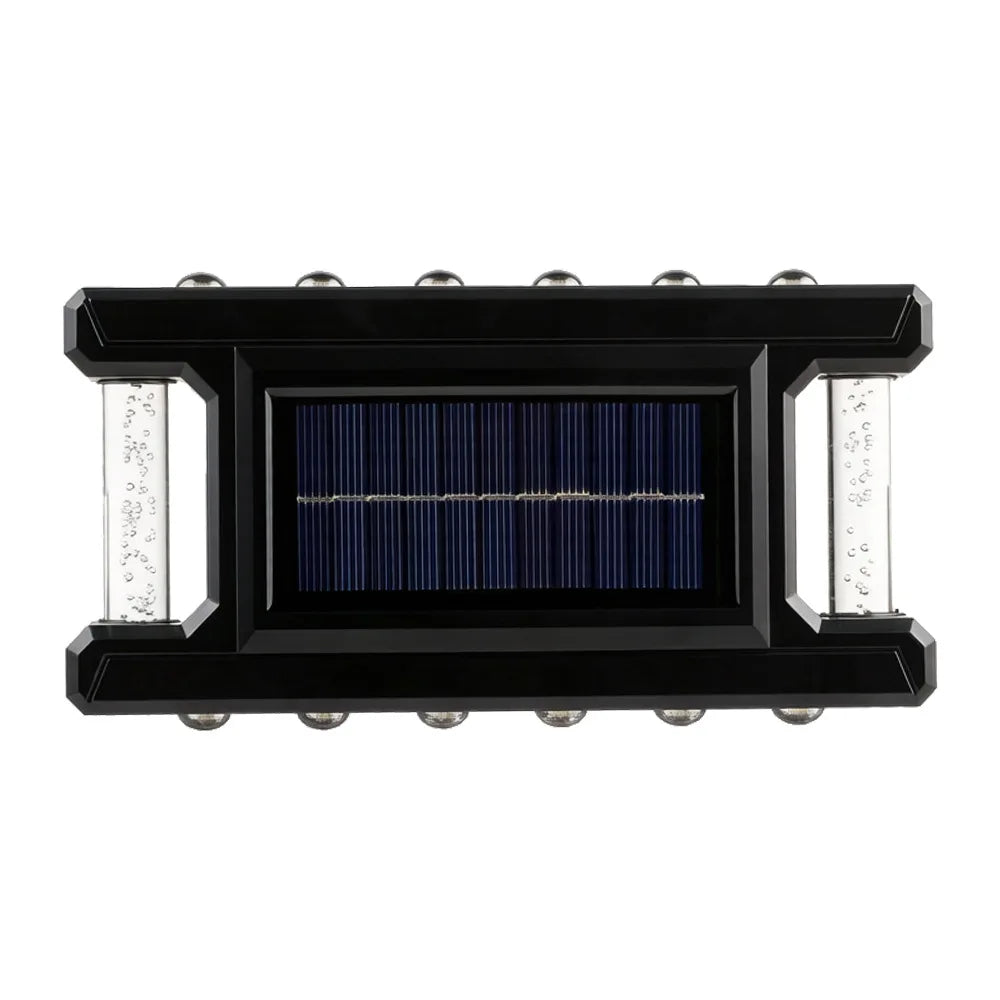 Outdoor Solar Wall Lamp Rainproof Design Garden Courtyard Light Fence