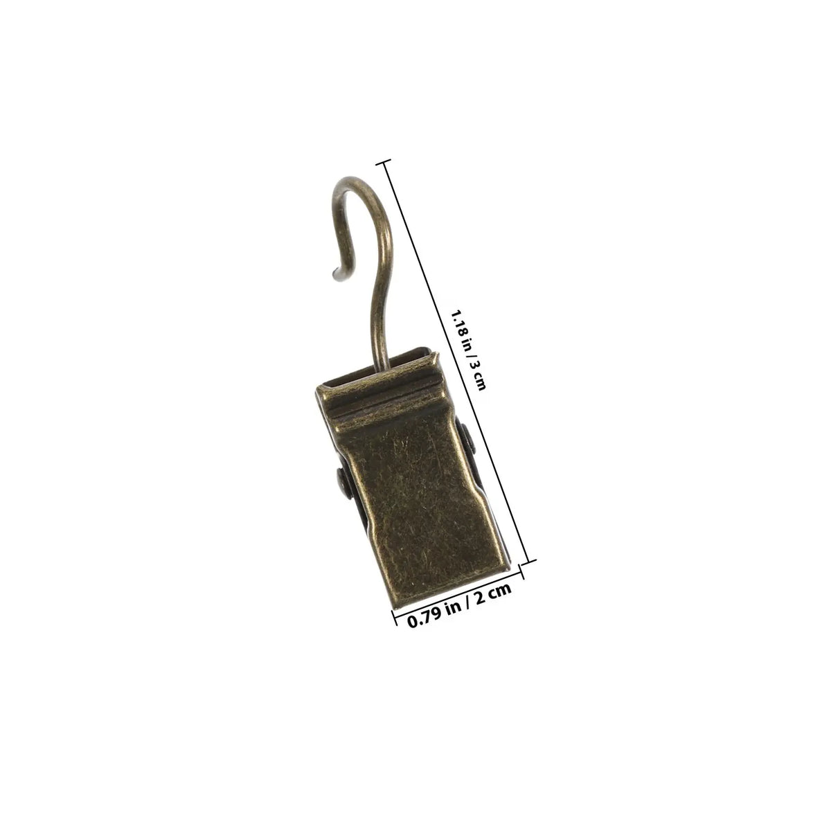 Heavy Duty Iron Hanging Clips Shower Curtains Adjustable Clip Width Zpaxo Brown