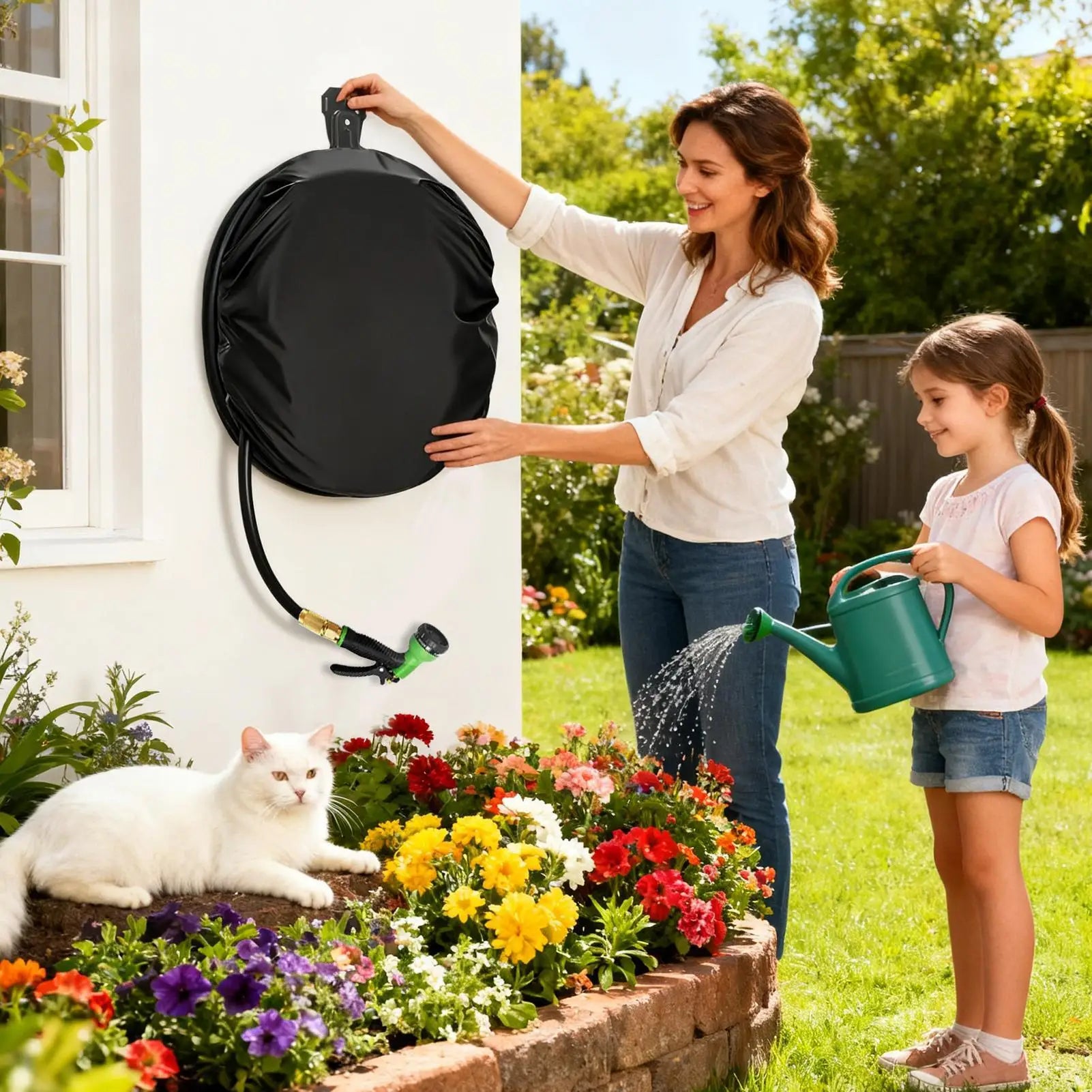 Hose Cover Heavy Duty Oxford Cloth Dustproof Bag Garden Reel