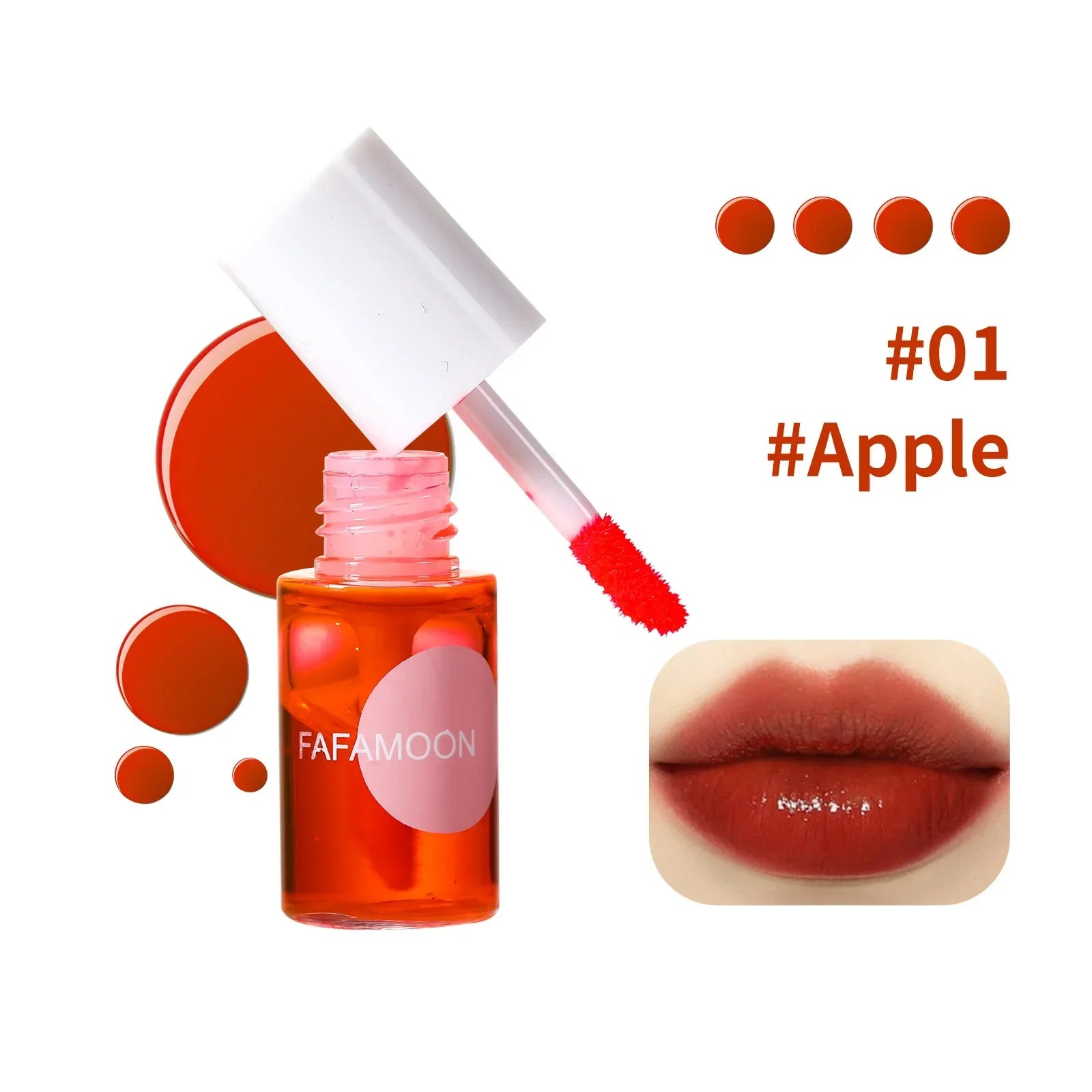 Full Makeup Lipstick Matte Mirror Waterproof Nonstick Cup Lasting Zpaxo 01 Apple