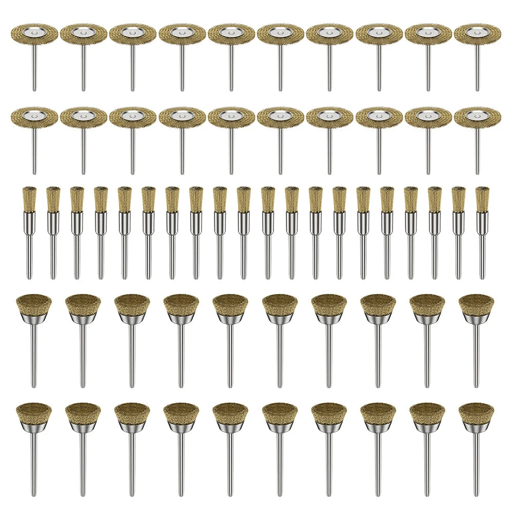 Dremel Accessories Wheel Brass Brush Rust Removal Stainle Wire Steel