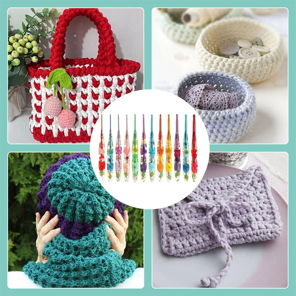 Ergonomic Crochet Hooks 9 Crocheting Supplies Knitting Yarn Hook