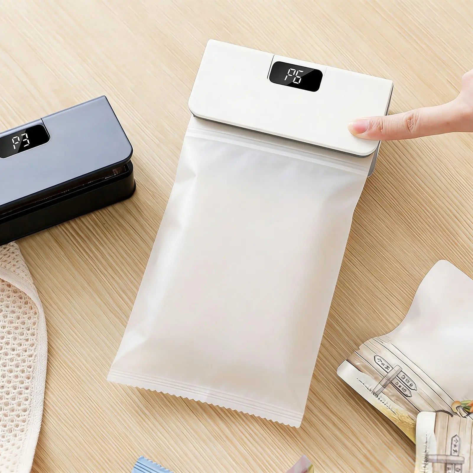 Magnetic Bag Sealing Machine 6-Levels Food Resealer Tool Portable