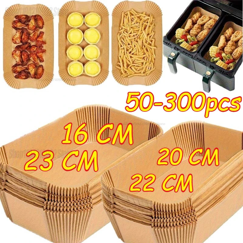 Disposable Baking Paper Hot Air Fryer Paper Airfryer Cooking Baking Reusable Oven Food Waxed Paper Foil Kitchen Tools Zpaxo