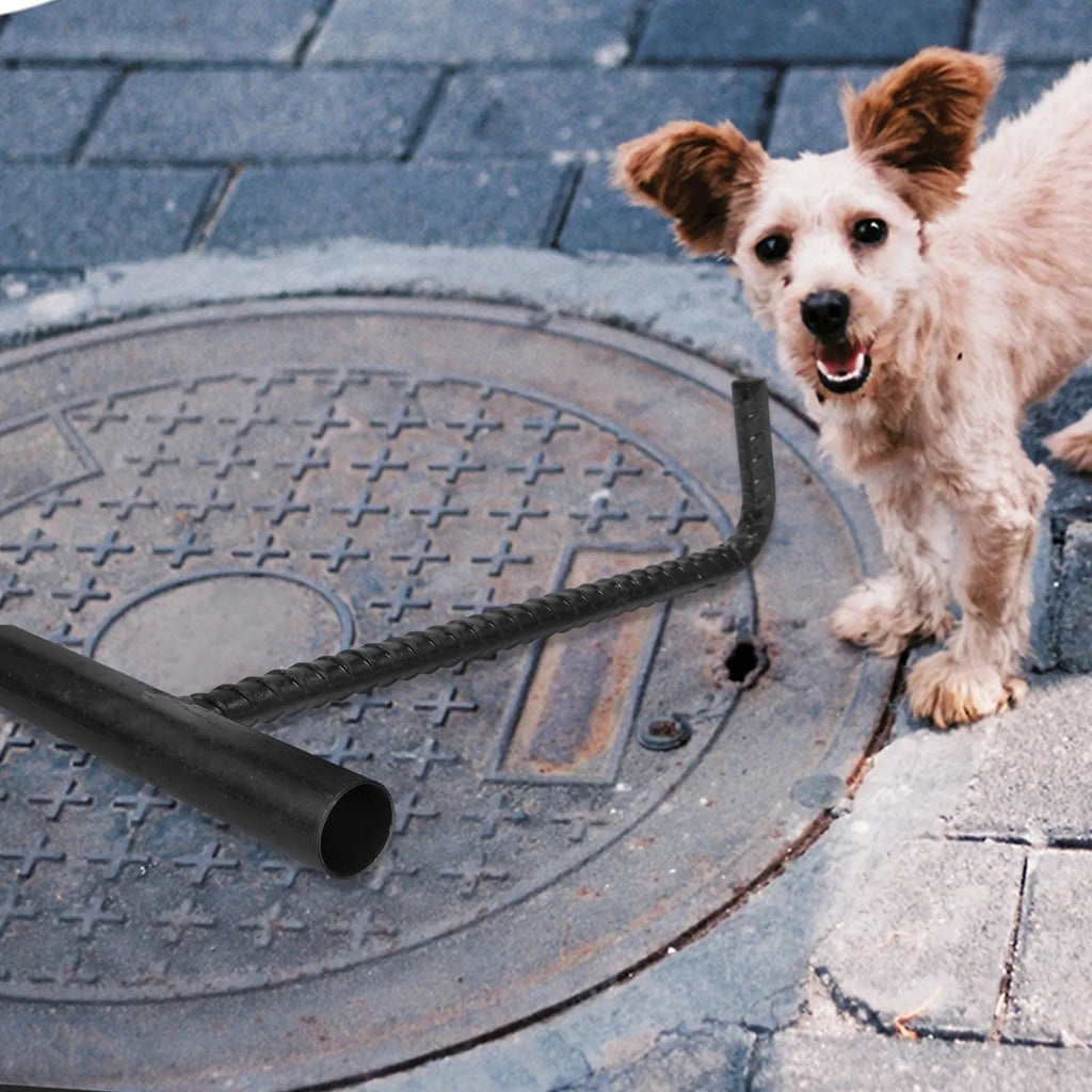 Heavy Duty T Shaped Hook Manhole Cover Lifting Stainless Steel
