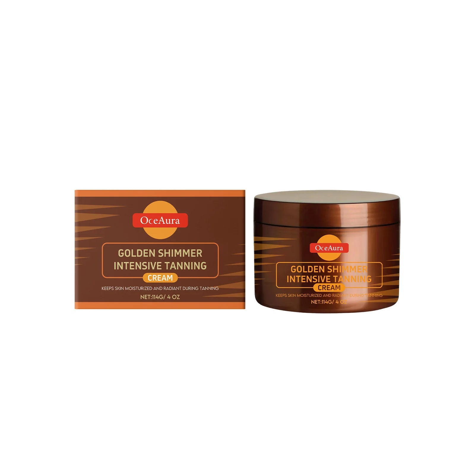 OceAura Tanning Accelerator Gel – Natural Bronze Glow, 114g Self Tanner Gel Zpaxo 114g Boxed