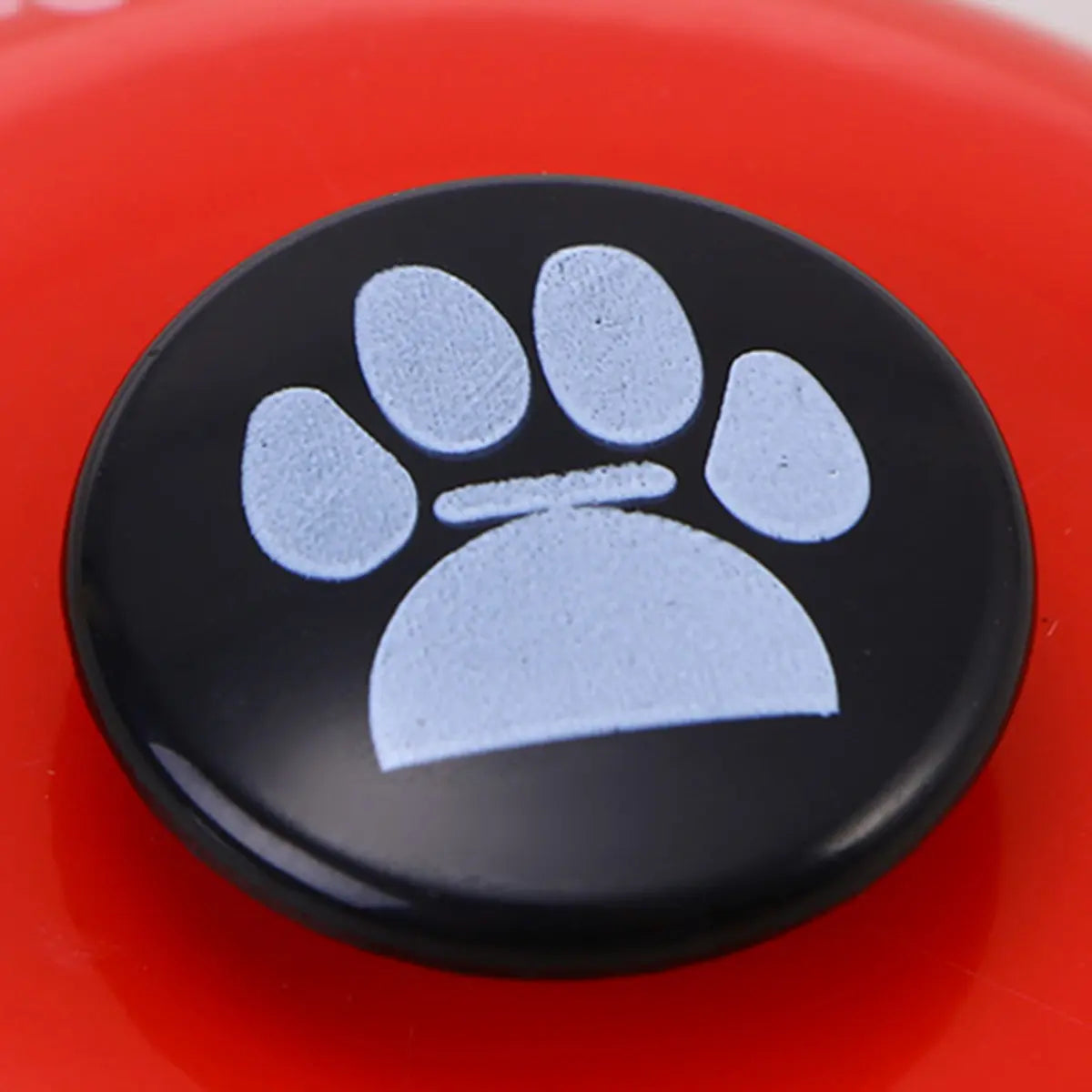 Pet Dog Potty Training Bells Footprint Pattern Pink Black Easy Loud
