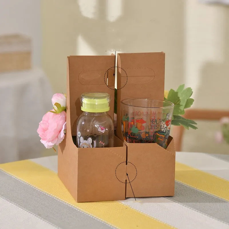 Kraft Paper Hand Flower Box – Bouquet & Gift Carrier Bag
