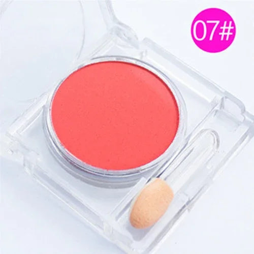 Monochrome blush Matte Natural Cheek Color Brightening Face Waterproof Facial Contouring Makeup Blush Powder Soft Makeup Zpaxo 7