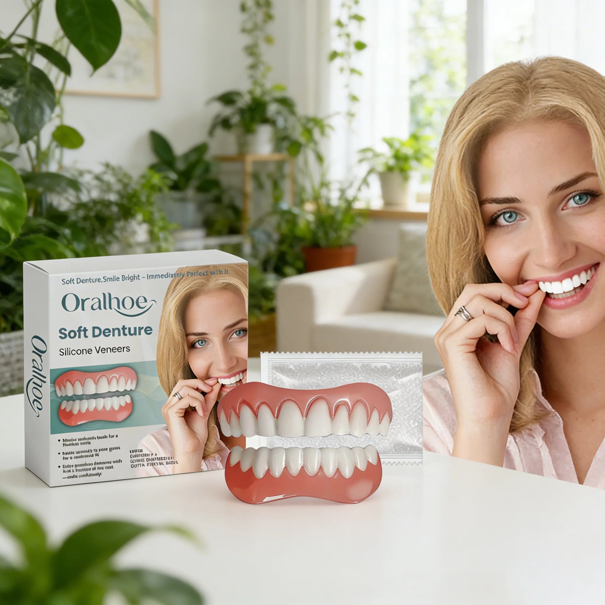 Soft Silicone Temporary Tooth Veneers Smile Correction Kit Temporary Tooth Veneers Zpaxo